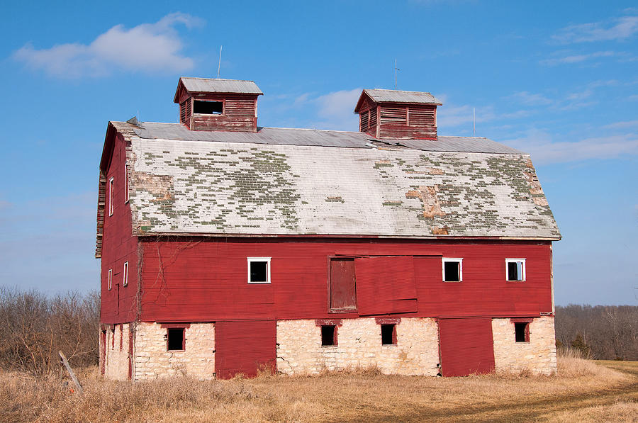 Old Red Barn Photograph by Steve Stuller