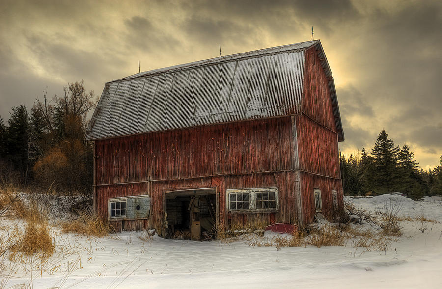 Old Red Barn Photograph by Wayne Stadler