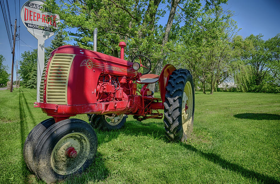Old Red Farm Tractor Photograph by Anthony Doudt