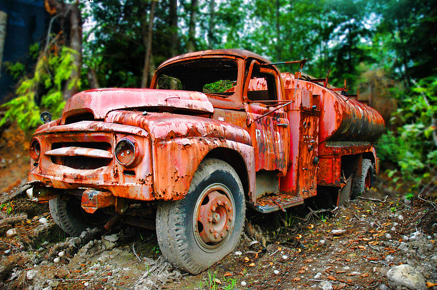 Old Red Fire Truck Photograph By Rianna Stackhouse - Pixels