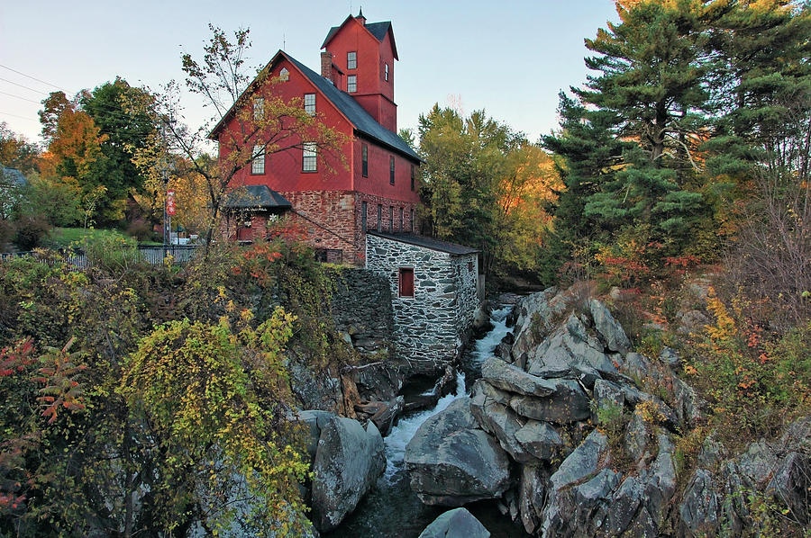 Old Red Mill Photograph by Ben Prepelka