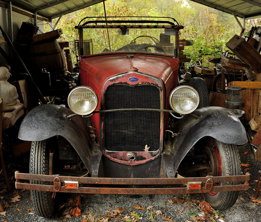 Old Red Model T Ford Truck