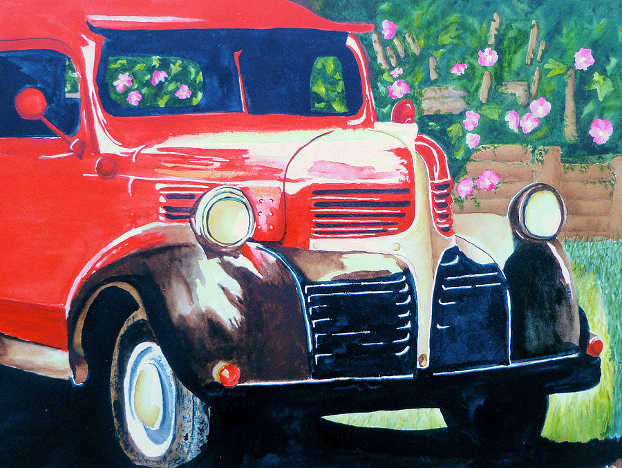 Old Red Painting by Susan Bauer