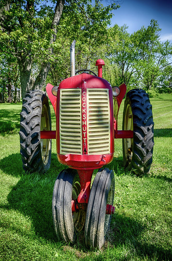 Old Red Tractor  Photograph by Anthony Doudt