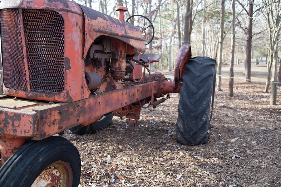 Old Red Tractor Photograph by Doug Camara