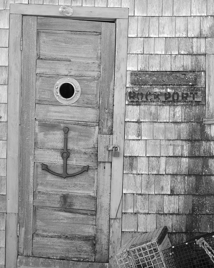 Old rickety shack in Rockport MA Black and White Photograph by Toby McGuire
