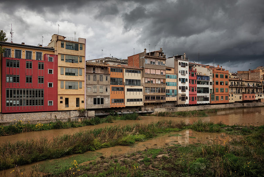 Old Riverside Houses in Girona Photograph by Artur Bogacki