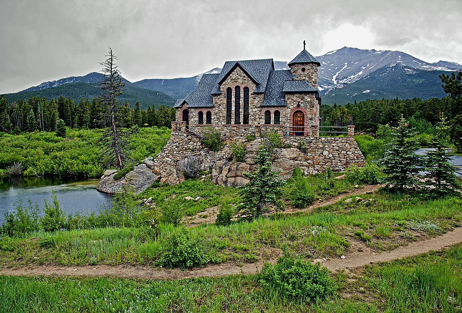 Old Rock Church On A Cloudy Day Photograph by James Steele