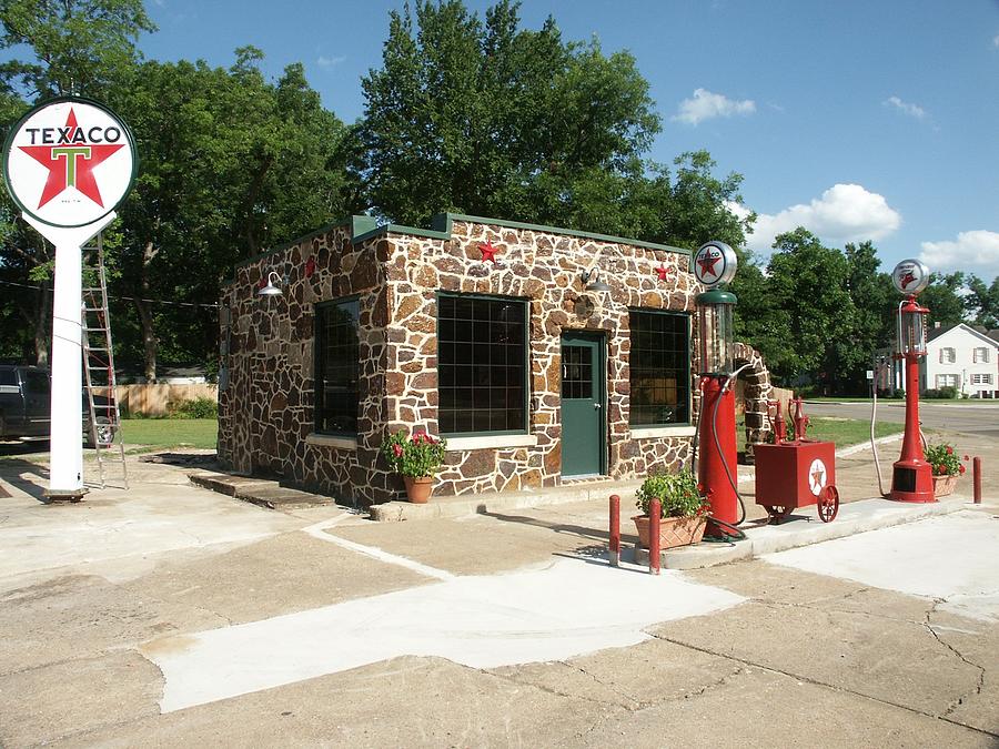 Old Rock Texaco Photograph by Jesse Coulson - Fine Art America