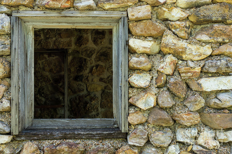 Old Rock Wall Window Photograph by Jennifer White