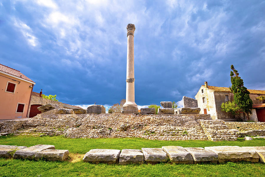 Old roman ruins in town of Nin Photograph by Brch Photography