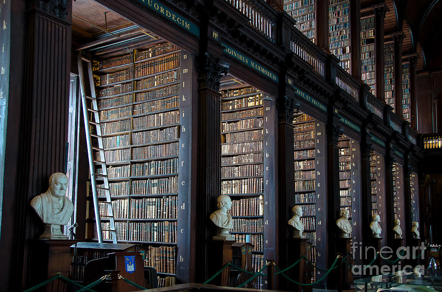 Old Room in the Trinity College Library in Dublin Photograph by RicardMN Photography
