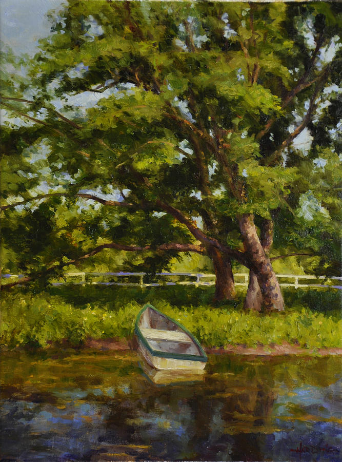 Summer Painting - Old Rowboat by Scott Harding