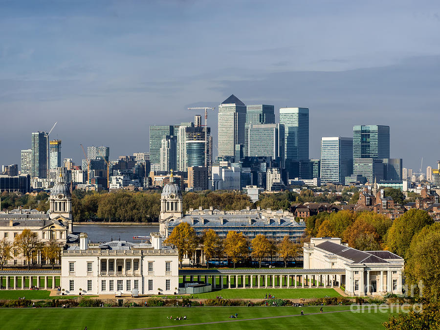 Architecture Photograph - Old Royal Naval College in Greenwich Village, London by Frank Bach