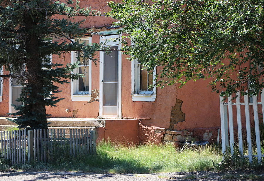 Old Run Down Stucco House in Lincoln New Mexico Photograph by Colleen Photograph by Colleen Cornelius