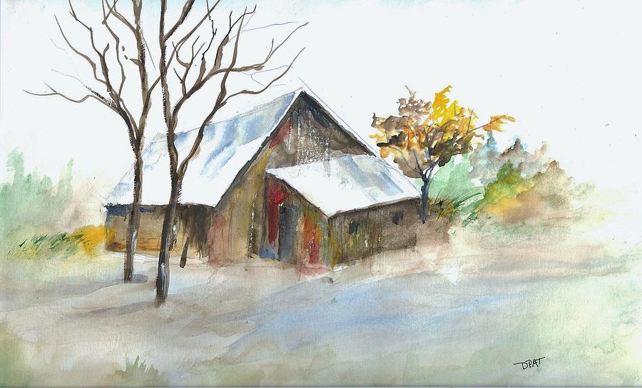 Work Shed Painting - Old Rustic Shed by David Patrick