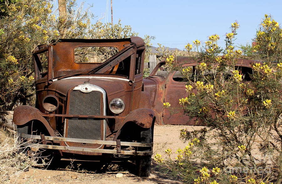 Old Rusty Car Photograph by Anthony Totah