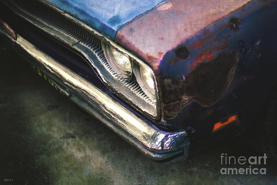 Old Rusty Car Digital Art by Phil Perkins