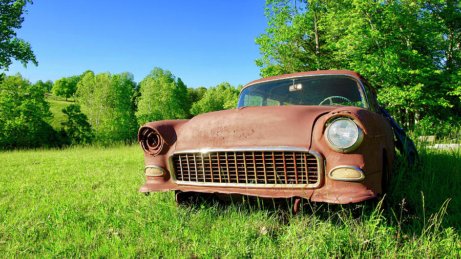 Old Rusty Car Photograph by The James Roney Collection