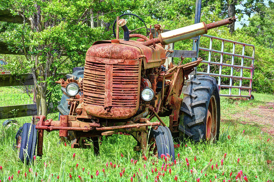Old Rusty Tractor Photograph by Savannah Gibbs