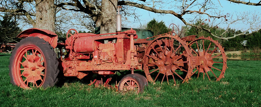 Farm Photograph - Old Rusty Tractors by Grant Groberg