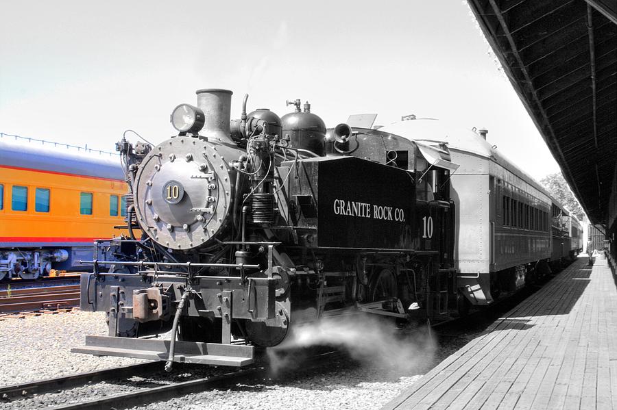 Old Sacramento Steam Train Photograph by Randy Wehner