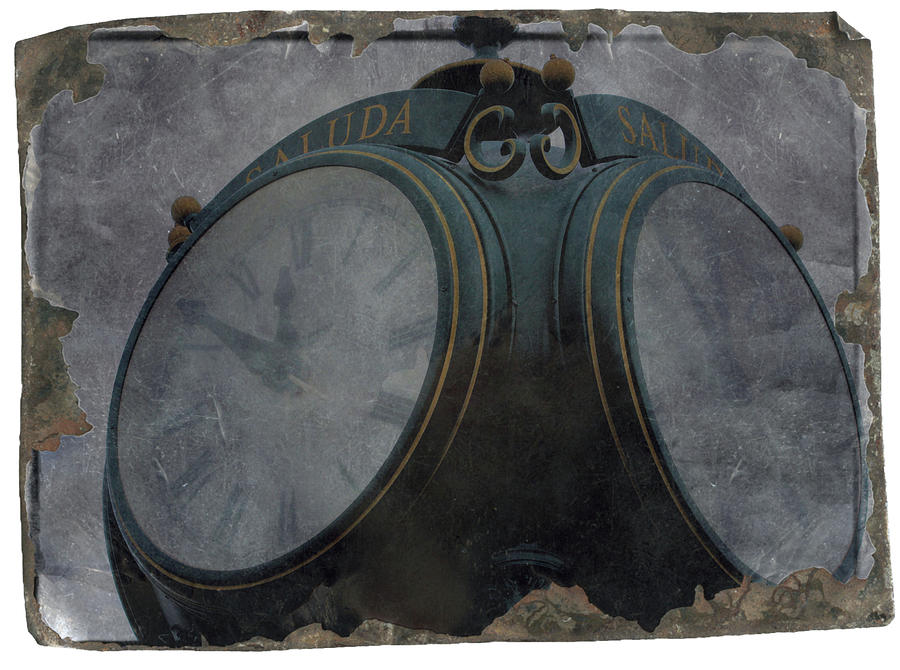 Clock Photograph - Old Saluda Clock by Cathy Harper