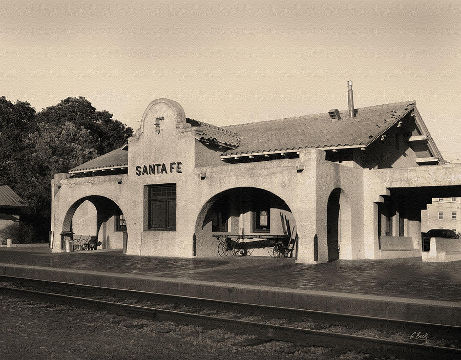 Old Santa Fe Station Photograph by Gordon Beck