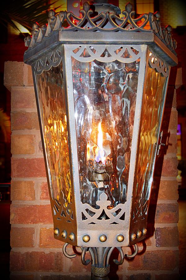 Old Savannah Gas Lantern Photograph by Linda Covino