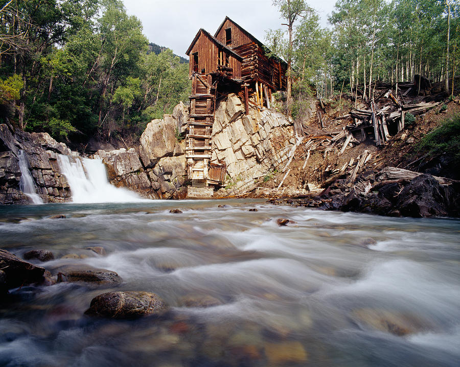 Architecture Photograph - Old Saw Mill, Marble, Colorado, Usa by Panoramic Images