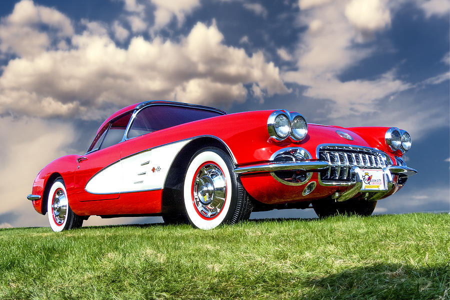 Old school 58 Corvette Photograph by Gary Warnimont