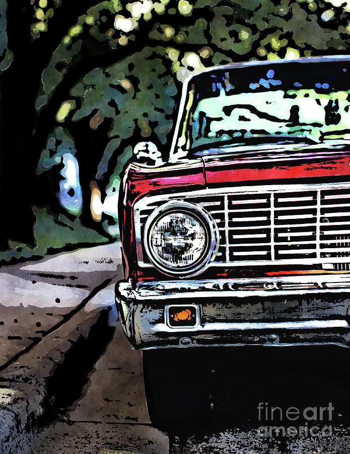 Old School Automobile Chrome Digital Art by Phil Perkins