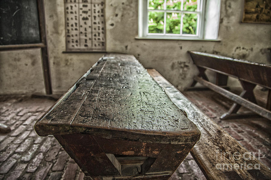 Old School Desk    Photograph by Jim Orr