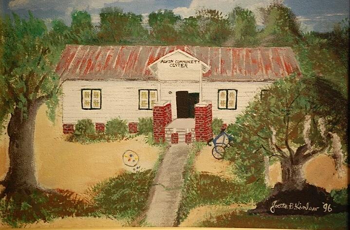 Alvin South Carolina Old School House Painting by Joetta Beauford