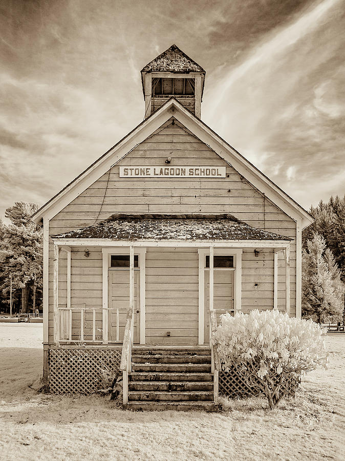 Old Schoolhouse at Stone Lagoon Photograph by Greg Nyquist