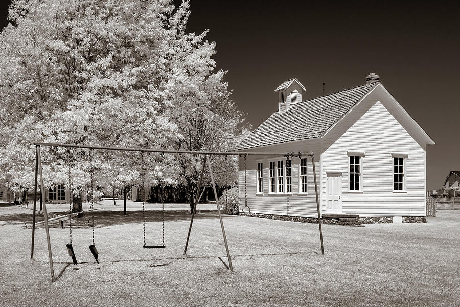 Old Schoolhouse Playground Photograph by James Barber