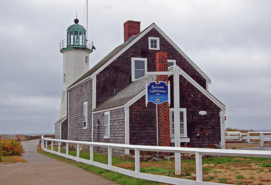 Old Scituate Lighthouse Photograph by Ben Prepelka