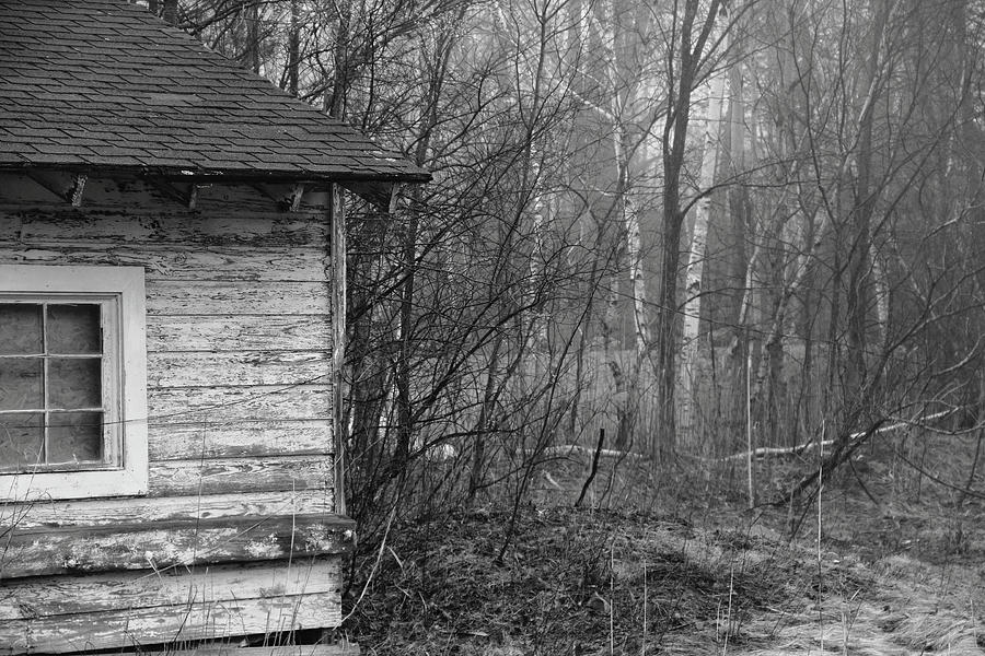 Old shack in the fog Photograph by Brian Pflanz - Fine Art America