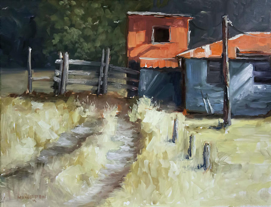 Old Shack Painting by Melissa Herrin