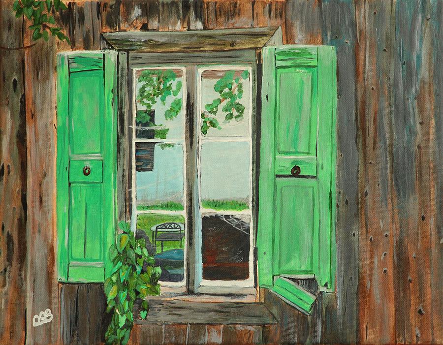 Old Shed Painting by David Bigelow