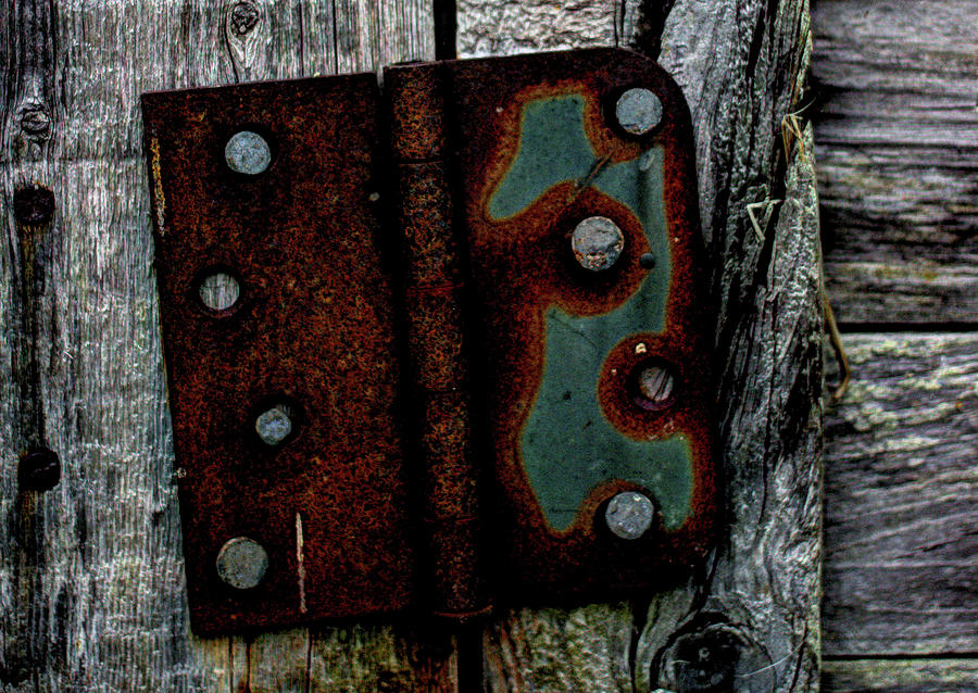 Old Shed Hinge Photograph by Scott Carlton