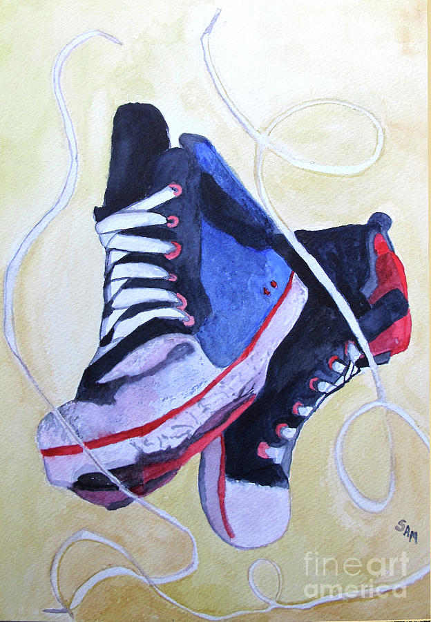 Old Shoes Painting by Sandy McIntire