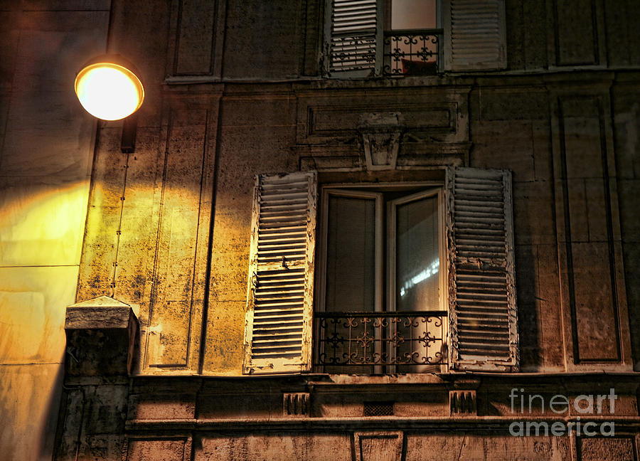 Paris Photograph - Old Shutters by Chuck Kuhn