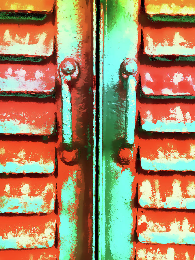 Old shutters painting  Photograph by Tom Gowanlock