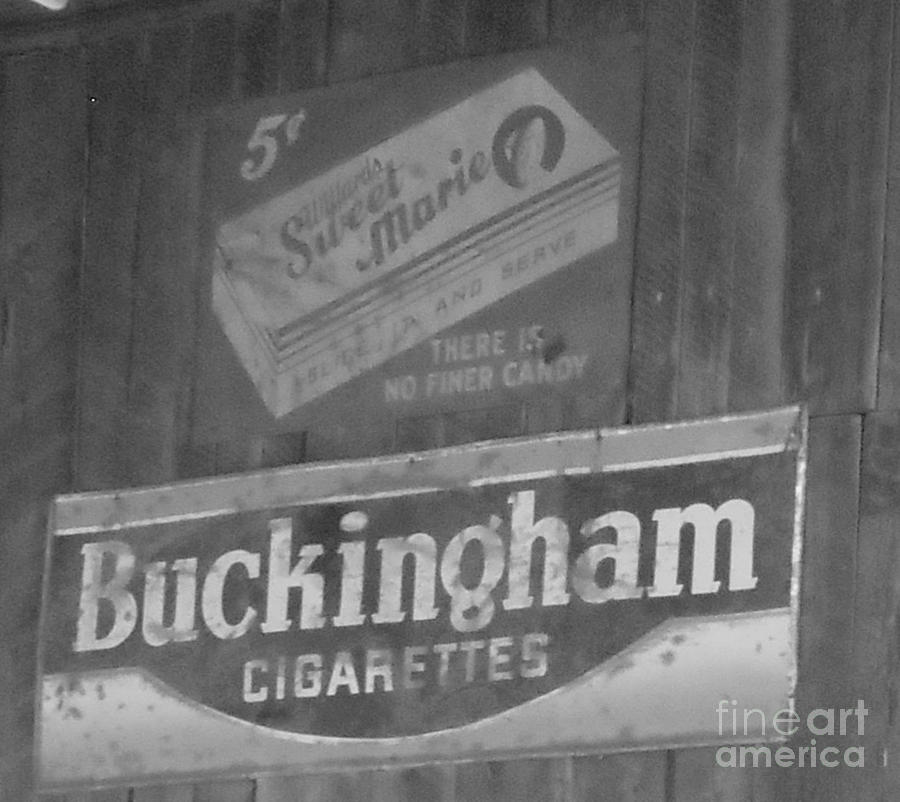 Old Signs Photograph by Wild Rose Studio