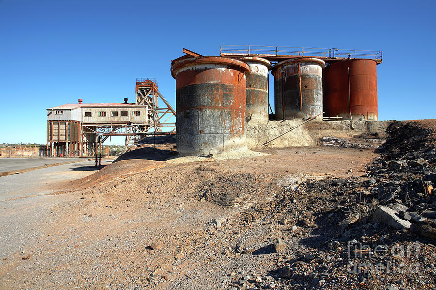 Old Silver Mine Broken Hill Photograph by Bill Robinson