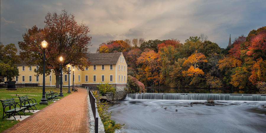 Tree Photograph - Old Slater Mill by Robin-Lee Vieira