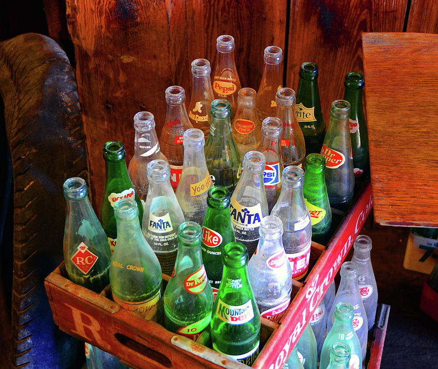 Old Soda Pop bottles Photograph by David Lee Thompson
