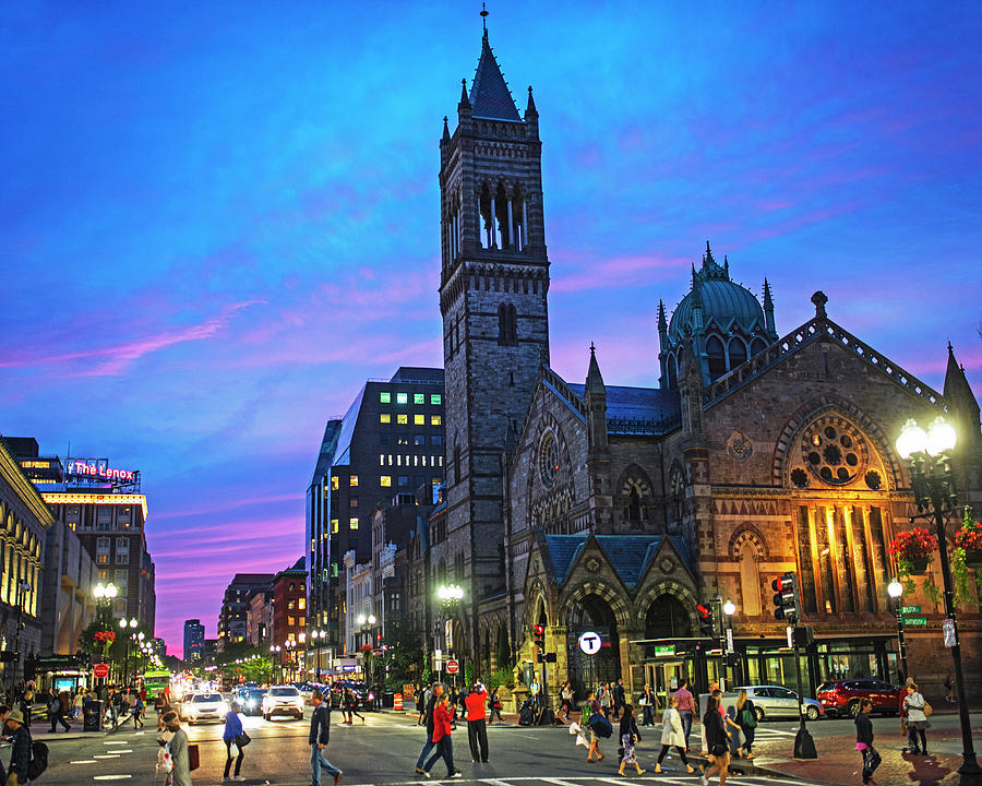 Old South Church at Sunset Boylston Street Boston MA Photograph by Toby McGuire