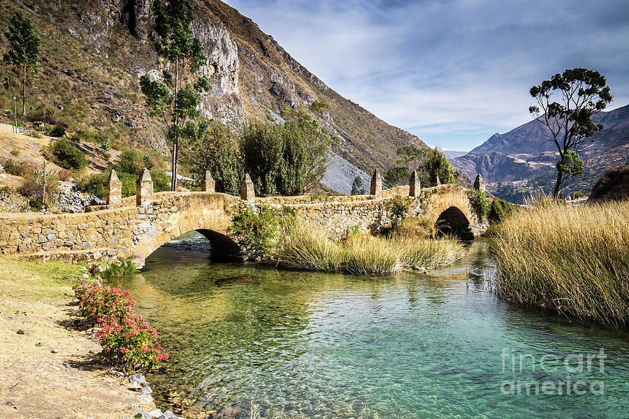 Old spanish bridge in Peru Photograph by Olivier Steiner